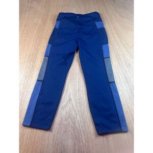 Avia Women’s Athletic Leggings Blue Gray Colorblock Size S 4–6